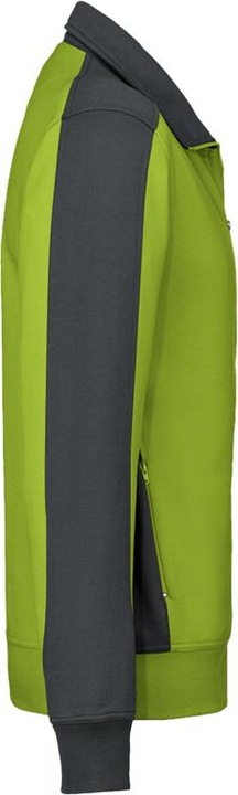 Produktbild Hakro Sweatjacke Contrast Perf kiwi/anthrazit Gr.6XL (6XL)