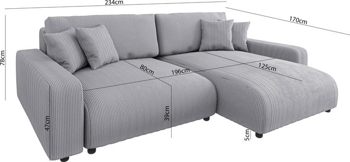 Actual product image Ropez Sara (Corner sofa)