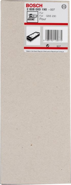 Produktbild Bosch Professional Zubehör Schleifplatte verlängert, 185 x 93 mm, dünne Ausführung