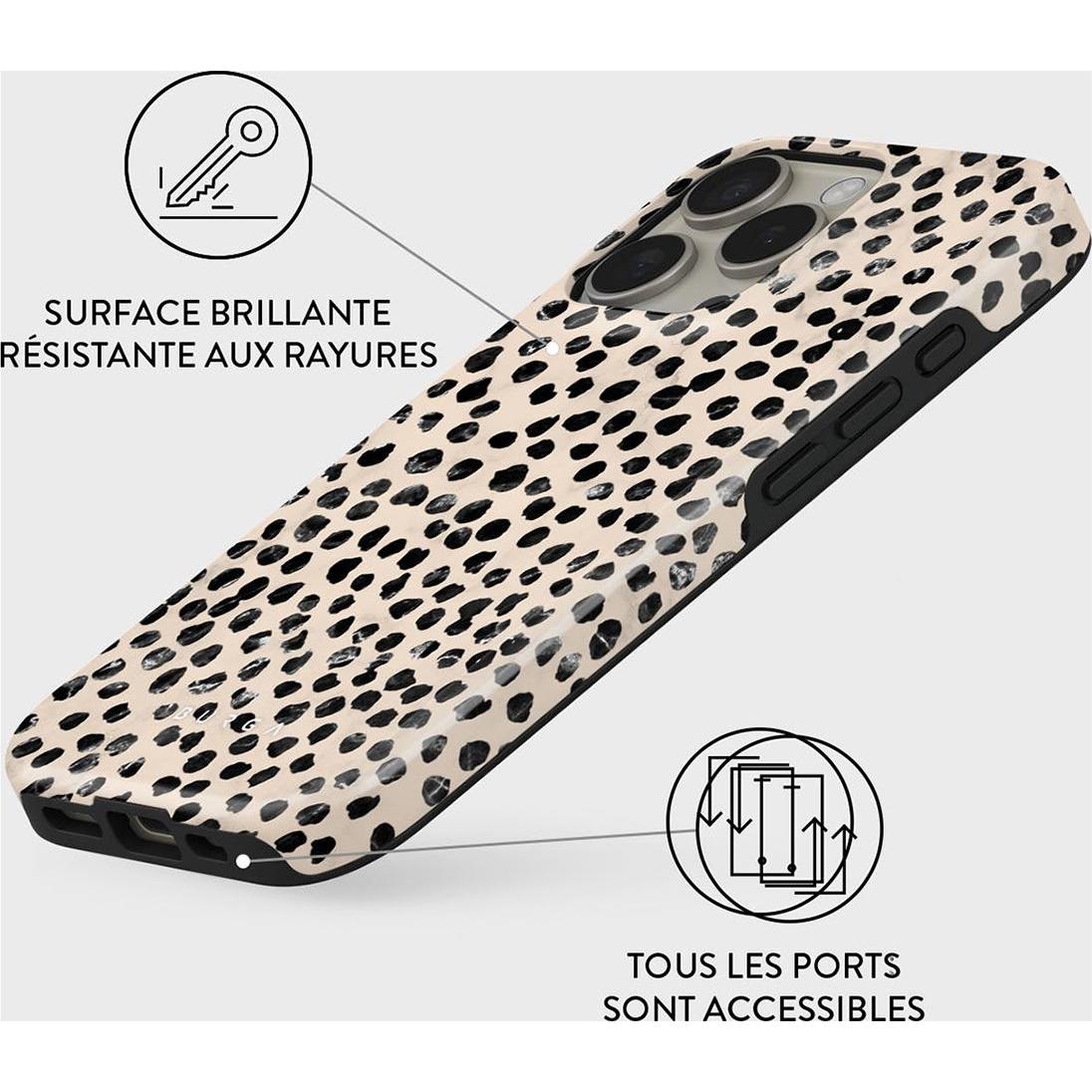 Thumbnail - Burga Almond Latte (Apple iPhone 16 Pro), Smartphone Hülle, Schwarz