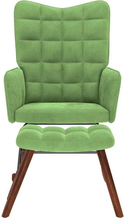 Immagine prodotto vidaXL Schaukelstuhl mit Hocker