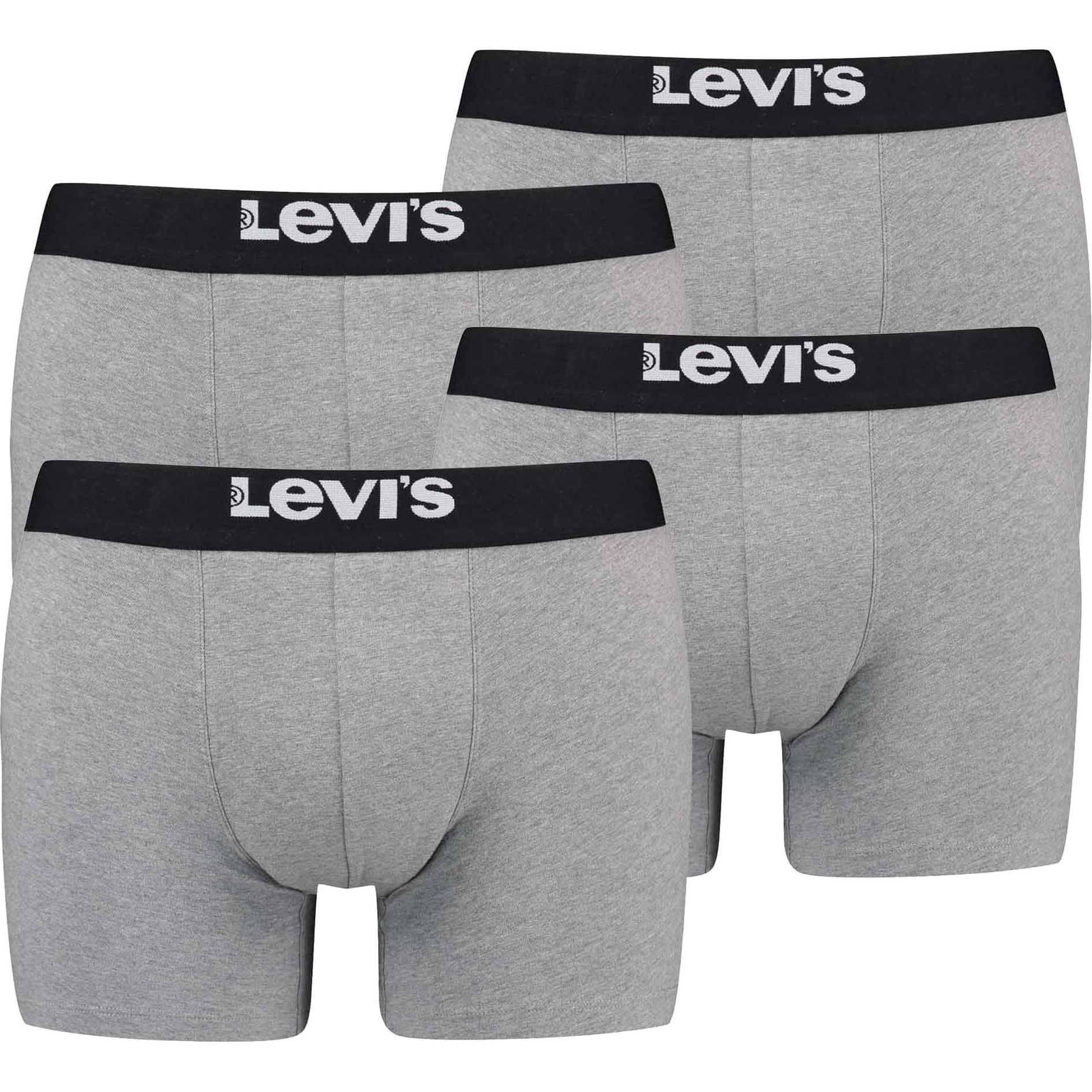Thumbnail - Levis, Herren, Unterhosen, Boxershort Casual, Grau, (XL, 4er Pack)