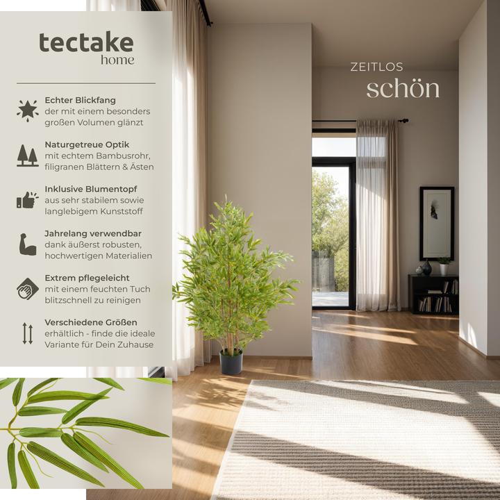 Actual product image tectake Bambusbaum Bambosa (120 cm)