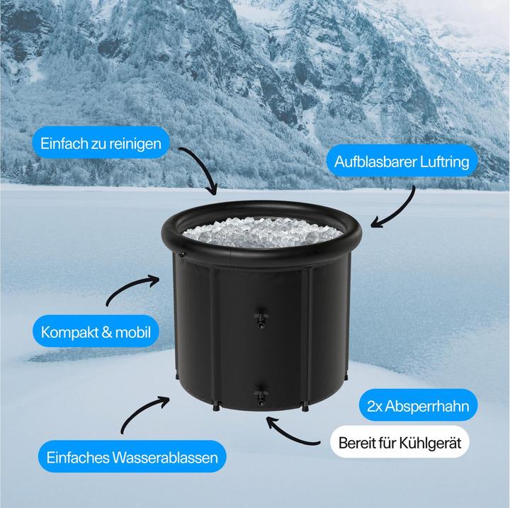 Immagine prodotto Arctic Plunge Eisbad Starter 2.0 (350 l, 80 cm, 80 cm)