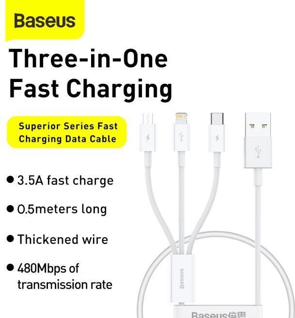 Immagine prodotto Baseus Serie Superior (0.50 m, USB 3.0)