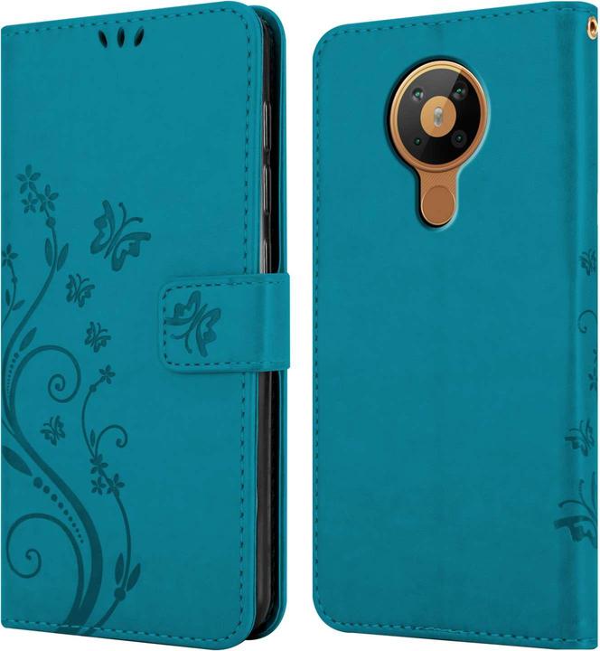 Actual product image Cadorabo Case for Nokia 5,3 Flower Book (Nokia 5.3)