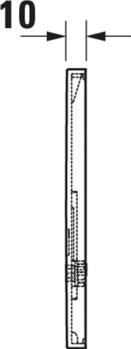Produktbild Duravit Betätigungsplatte DURASYSTEM A2 130x150mm Bat f Urinal ZinkDruckg. chr h