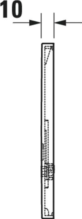 Immagine prodotto Duravit Piastra attuatore DURASYSTEM A2 130x150mm Bat f orinale zinco pressione g. chr h