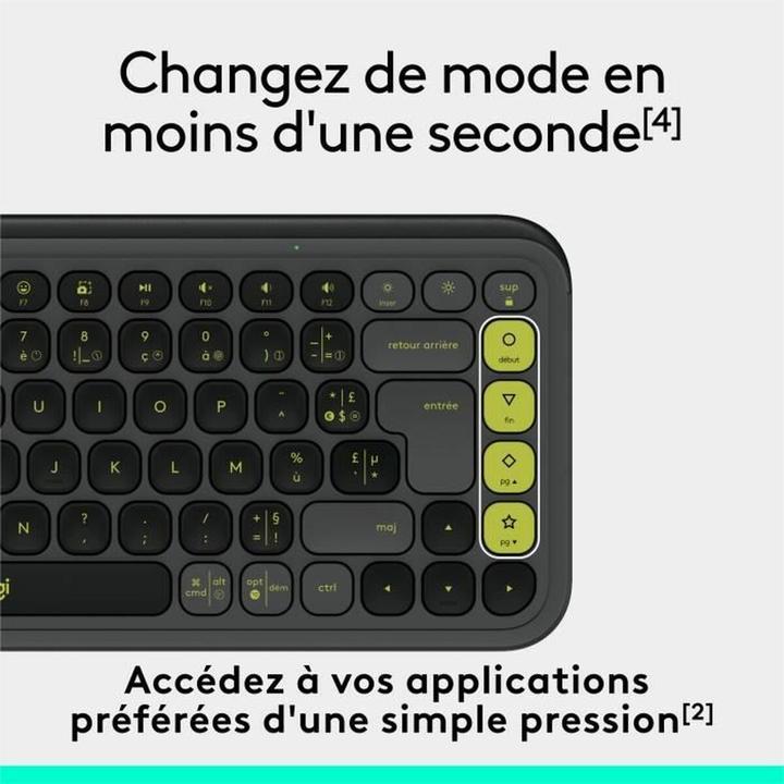 Image du produit Logitech Pop Icon Keys (FR, Sans fil)