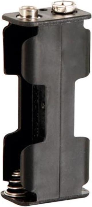 Velleman Batteriehalter Für 2 x Aa-Batterien (Mit Druckknopfanschlüssen)