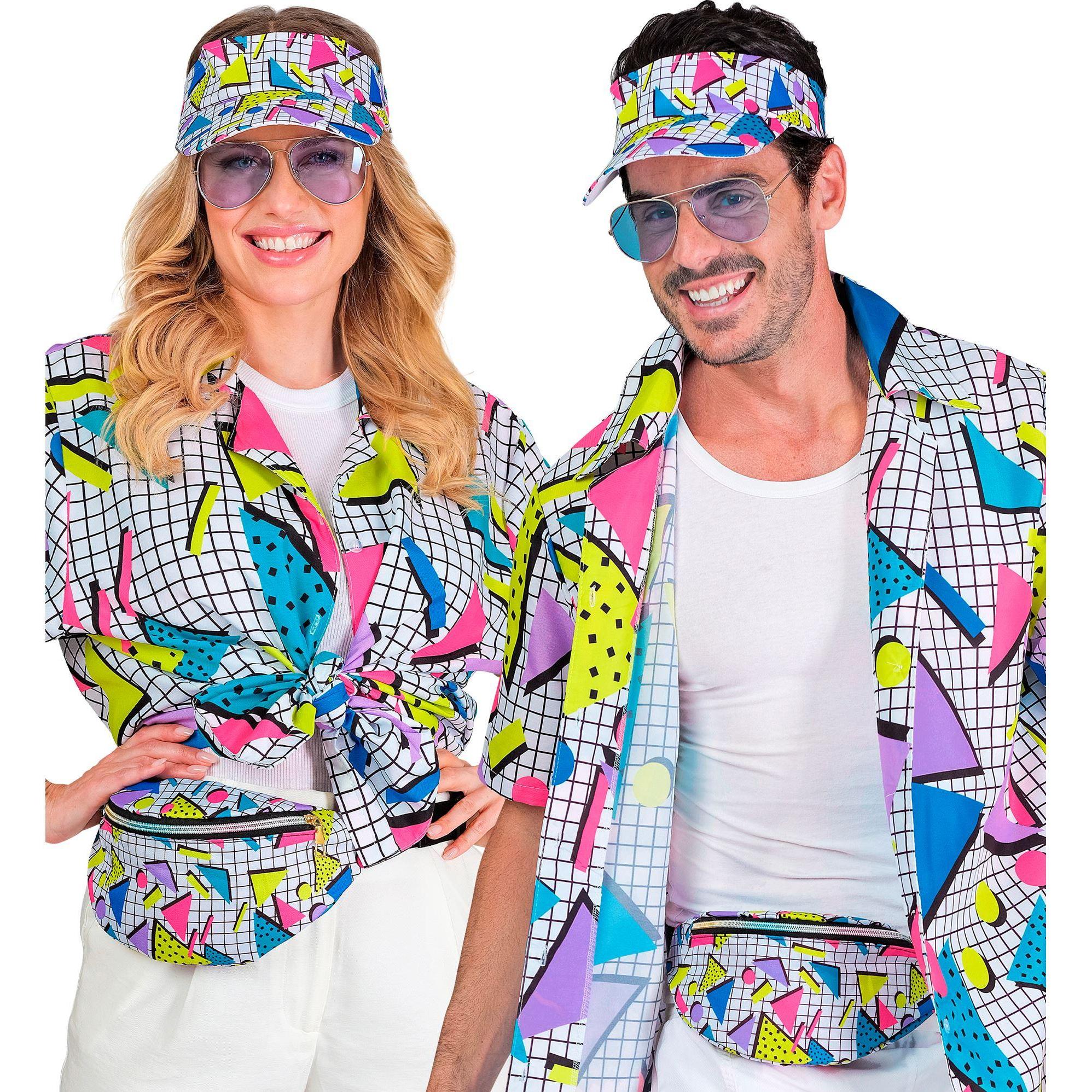 Thumbnail - Widmann The 80s FUNKY FASHION - funky white (Schirmmütze & Gürteltasche)