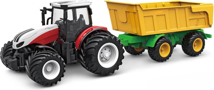 Amewi RC Traktor mit KIPPANHÄNGER, LICHT & SOUND, 1:24 RTR (RTR Ready-to-Run)