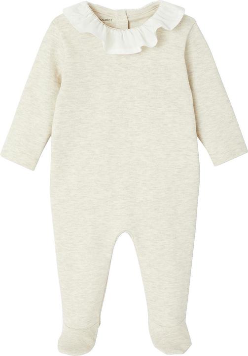 Image du produit Vertbaudet Bio-Kollektion: 2er-Pack Baby Strampler mit Kragen und abnehmbarem Fuss (80)