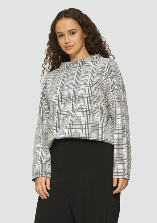 Actual product image S.Oliver Sweatshirt Gemustertes Sweatshirt mit Turtleneck (46)