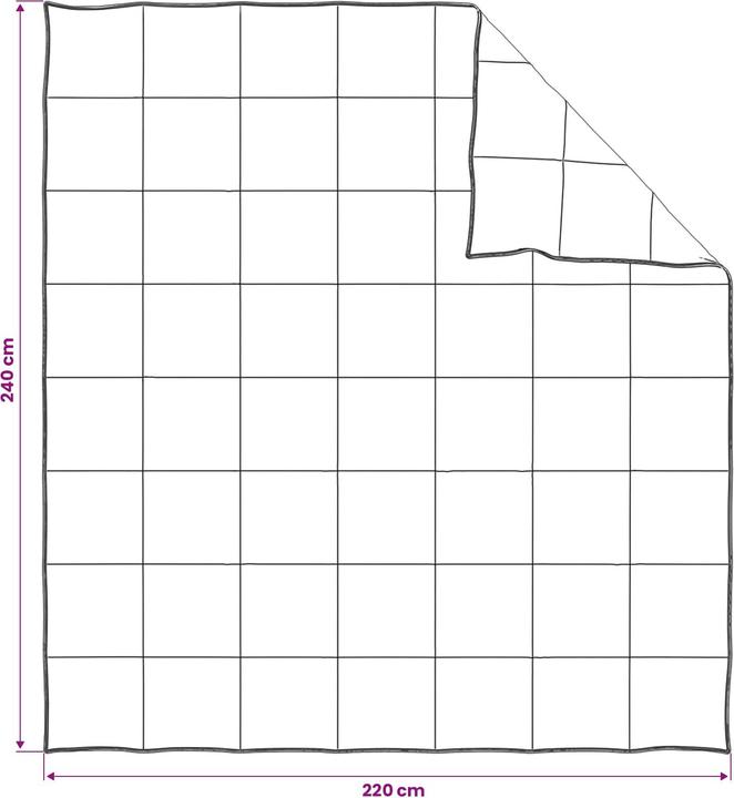 Produktbild vidaXL Modernes Decken-Set (Polyester, 240 x 220 cm)
