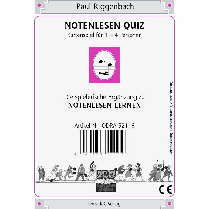 Odradec Notenlesen Quiz (Kartenspiel)