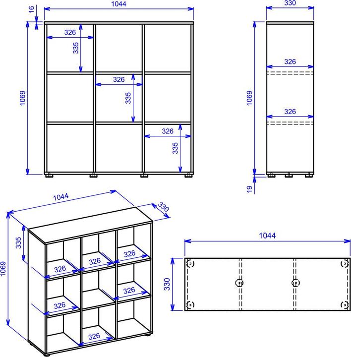 Produktbild Inter Link Cadore (105 x 33 x 109 cm)