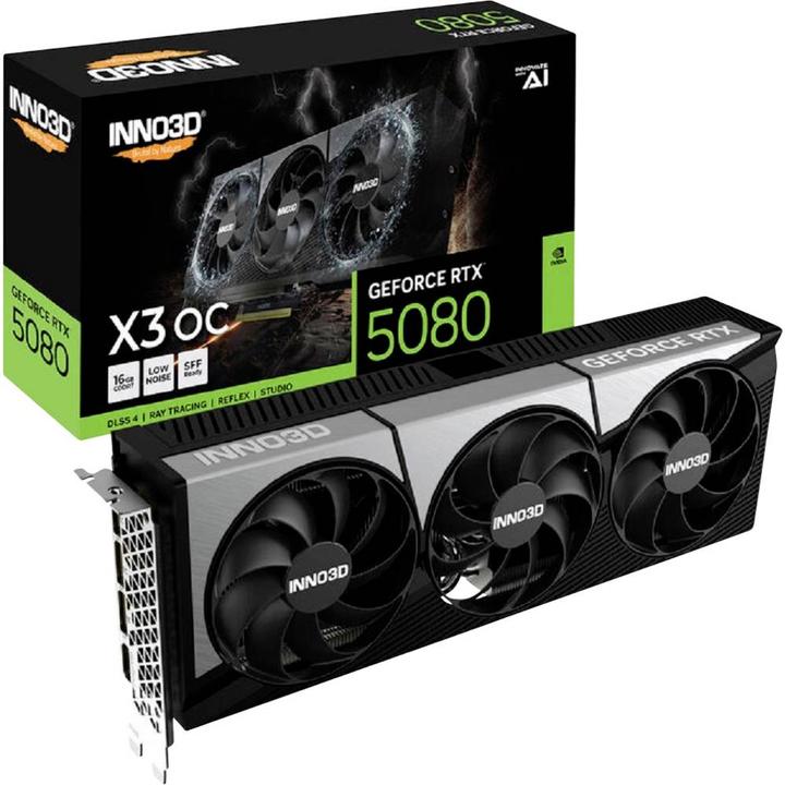 Produktbild Inno3D GeForce RTX 5080 X3 OC (16 GB, GDDR7)