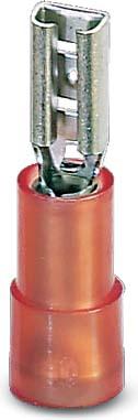 Immagine prodotto Phoenix Contact Larghezza spina: 4,8 mm Spessore spina: 0,8 mm 180° Parzialmente isolato Rosso 3240051 100 pz.