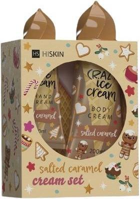 Produktbild Hiskin Hiskinset Crazy Ice Cream Handcreme und Körpercreme in gesalzenem Karamell (Körperpflegeset)