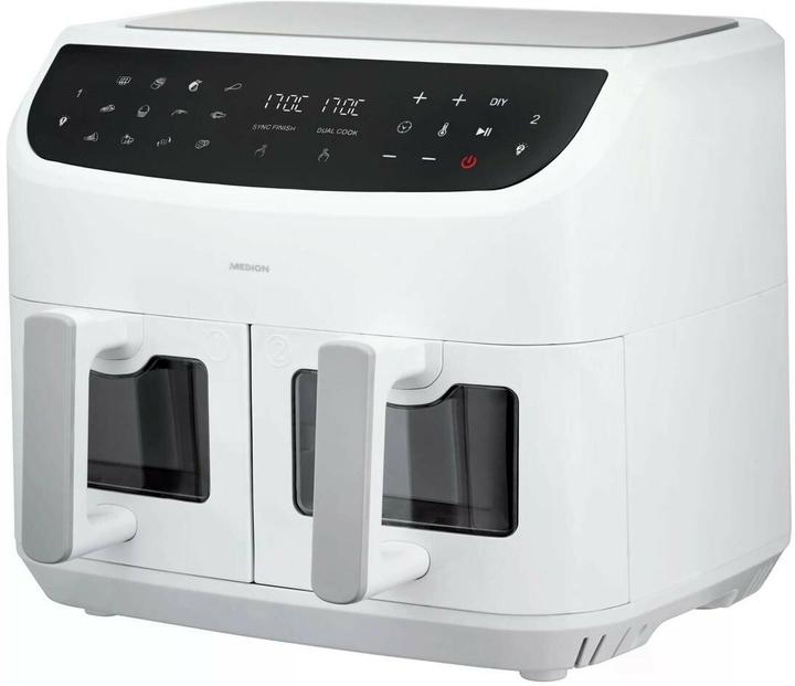 Actual product image Medion MD 11760 Life P20 XXL Twin double zone deep fryer 8.7 l, white