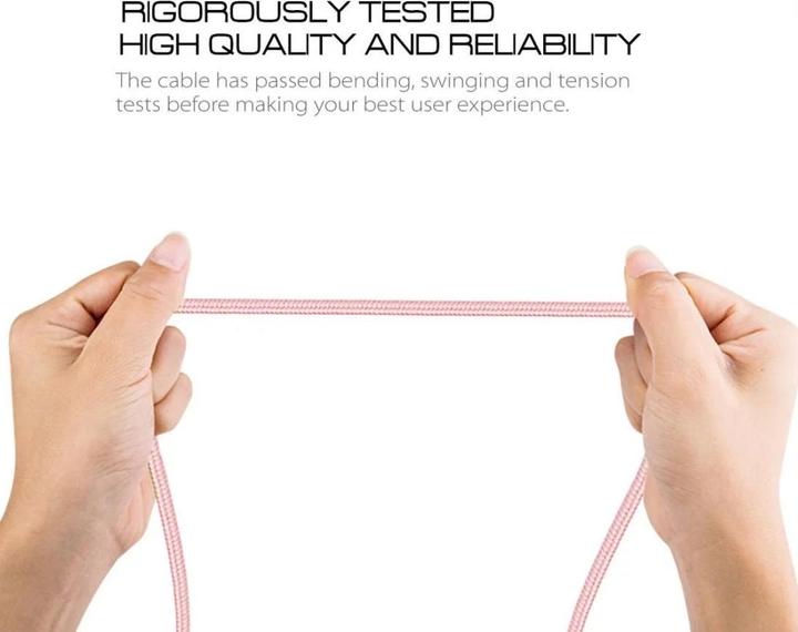 Actual product image Calitron Lightning charging cable rose gold 3m round (3 m, USB 3.2 Gen 1)