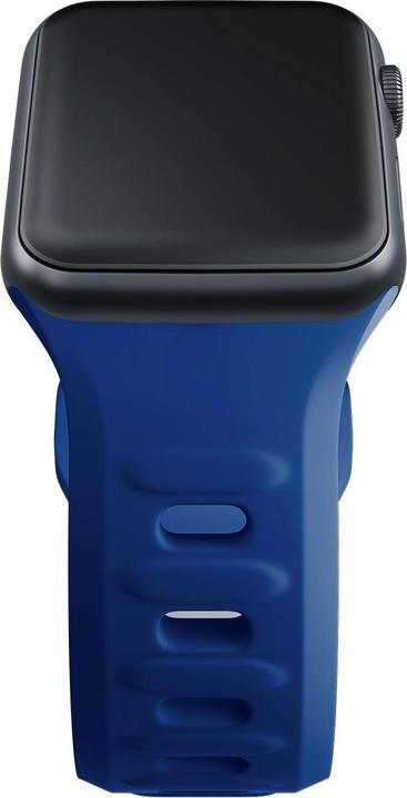 Produktbild 3MK Silicone Watch Strap Niebieski/Blue dla Apple Watch 42/44/45/49mm (42 mm, 49 mm, 45 mm, 44 mm, Silikon, Edelstahl)