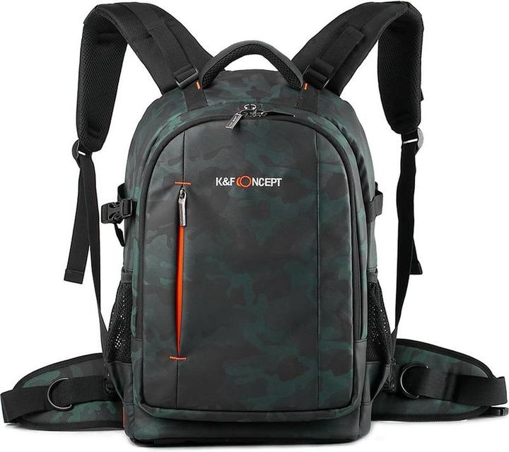 Actual product image K&F Concept Concept Backpack KF13.119 Large 31x24x46cm - Black/Green (Camera shoulder bag, 23 l)