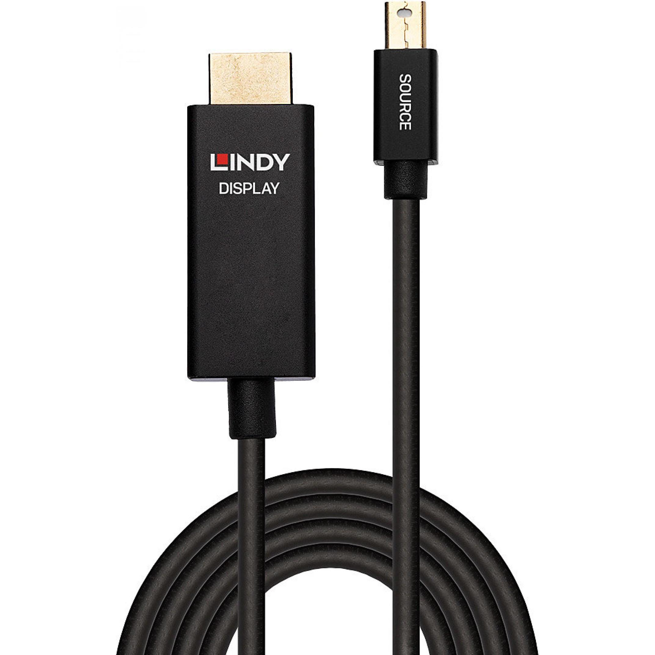 Thumbnail - Lindy Videokabel DisplayPort / HDMI (2 m, Andere), Video Kabel