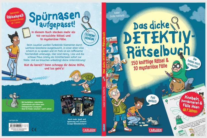 Produktbild Das dicke Detektiv-Rätselbuch (Deutsch, Isabel Grosse Holtforth, 2025)