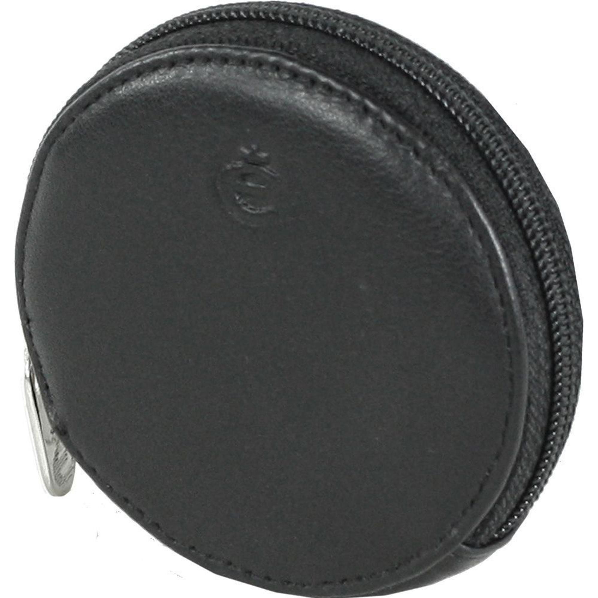 Esquire, Damen, Portemonnaie, Logo Geldbörse Leder 7 cm, Schwarz