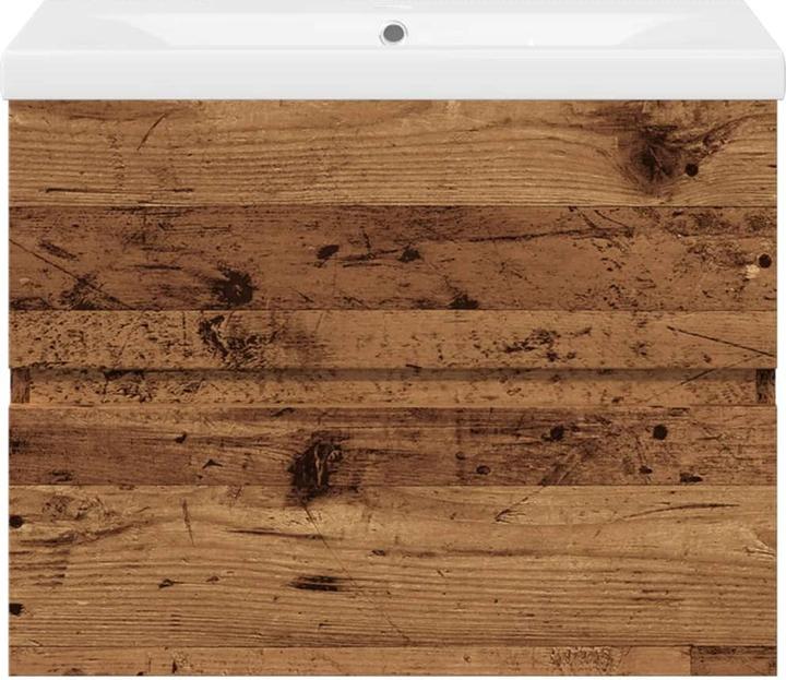 Produktbild vidaXL Waschbeckenunterschrank Wand Unterschrank Badschrank mit Einbaubecken