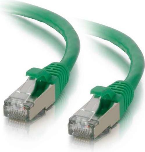 Produktbild Mercodan KAT6A S/FTP 0,5m, Grn (S/FTP, CAT6a, 0.50 m)