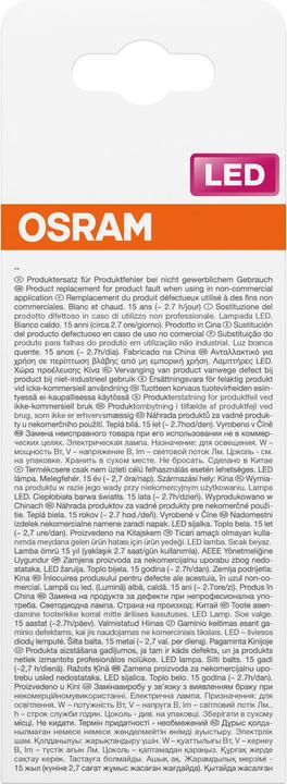 Immagine prodotto Osram LED Leuchtmittel LED Retrofit CLASSIC ST 5.9W 827 Clear E27 Warm weiss 4099854468179 (E27, 806 lm, 6x)