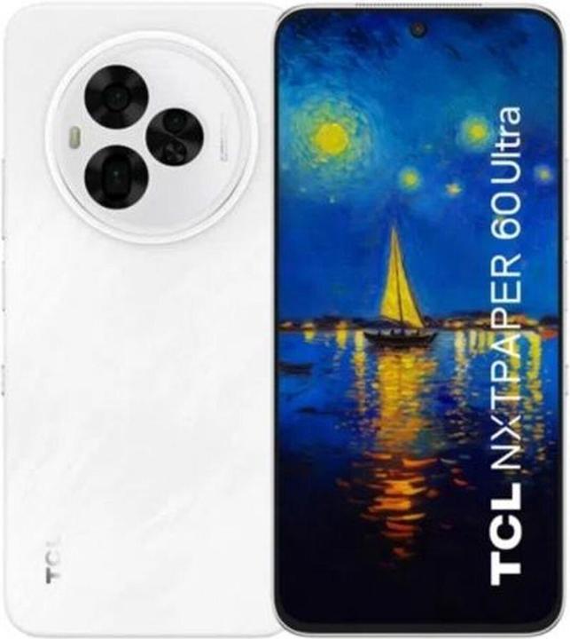 TCL Smartphone T951K1-2BLCA112-1 Octa Core 12 GB RAM 512 GB Weiss (512 Go, Blanc Lunaire, 7.20", Double SIM, 5G)