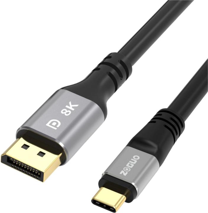 Produktbild Hermex USB C —  DisplayPort (2 m, USB Typ C, DisplayPort, 2.1)