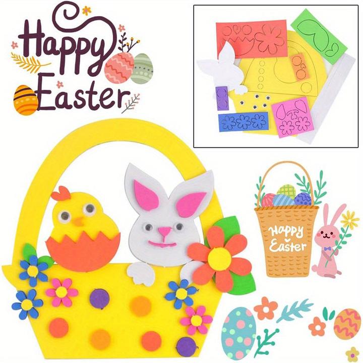 Produktbild Activity Board 4 packs Ostern Schaumstoffaufkleber, Ostern Kinder Bastelsets, Bastelset für Kinder