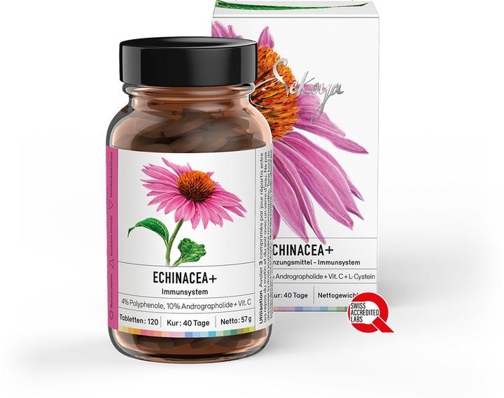 Actual product image Sekoya Echinacea + | Against colds (120 pcs., Pills)