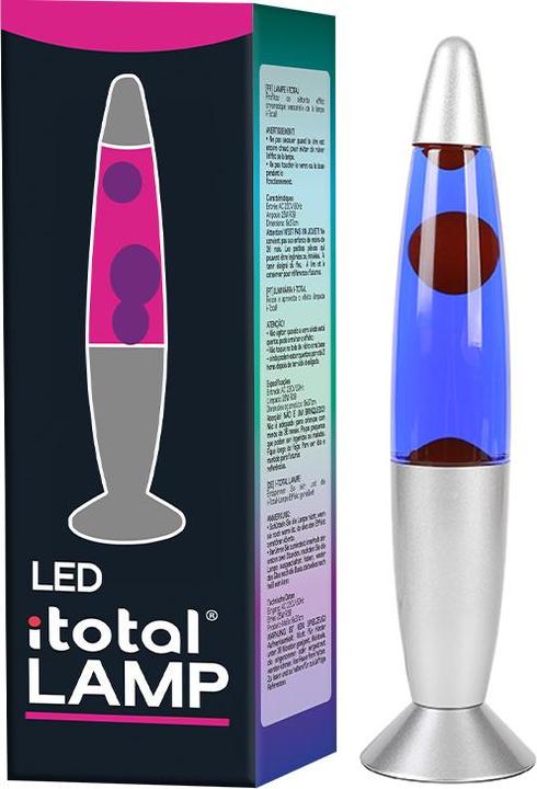 Produktbild Total Juggling iTotal - LED Lava Lamp w/Pink Light - Silver Base and White Wax (XL2675)