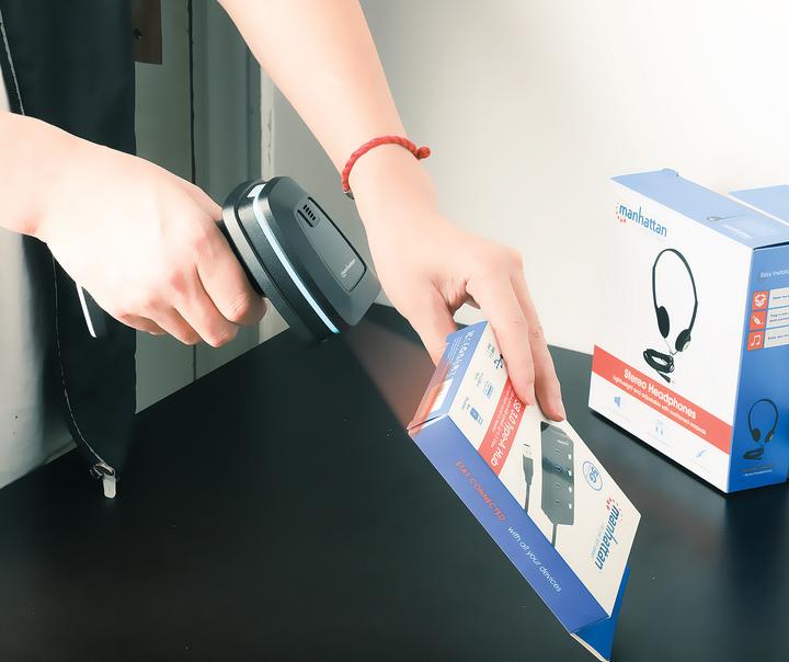 Produktbild Manhattan Kabelloser 2D Long Range LED-Barcodescanner (2D-Barcodes, 1D-Barcodes, QR-Code)