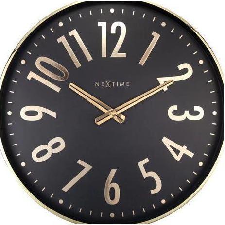 Produktbild Nextime Alchemy - Wanduhr, Ø 40 cm, schwarz (40 cm)