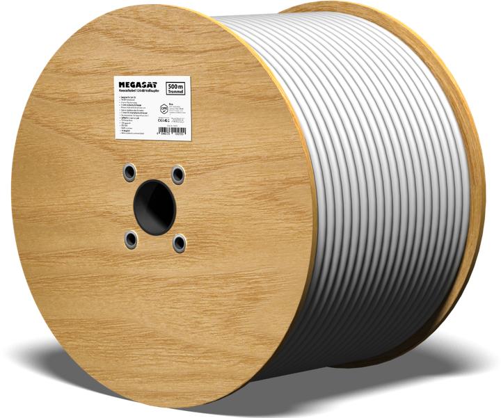 Image du produit Megasat Koax 120dB Kabel Vollkupfer 500m (120 dB, Mini Bobine)