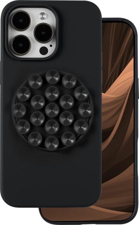 Produktbild OEM Silicone Stick case for iPhone 15 Pro Max 6,7" black (Apple iPhone 15 Pro Max)