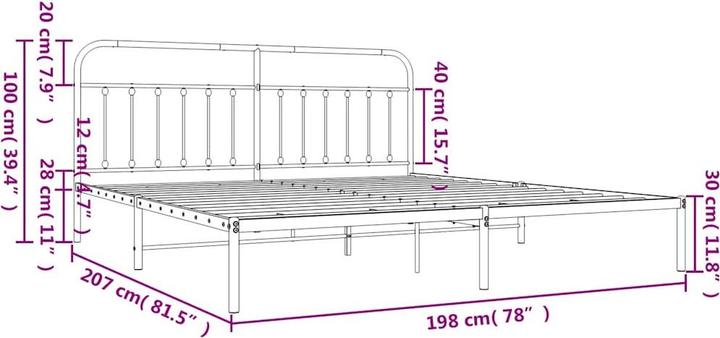 Produktbild vidaXL Tiffany (100 x 200 cm)