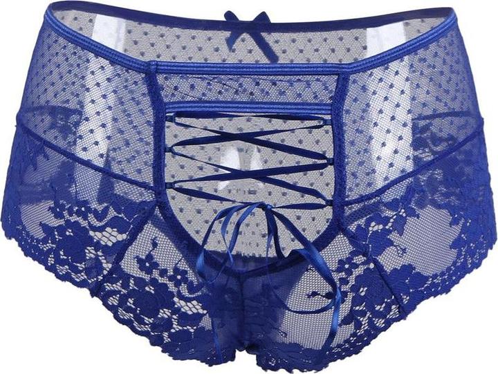 Actual product image Christine Le Duc Lacy brief - Blue (M, L)