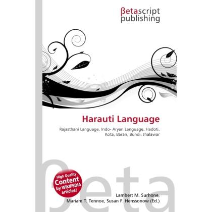 Harauti Language, Fachbücher von Lambert M. Surhone, Miriam T. Timpledon, Susan F. Marseken