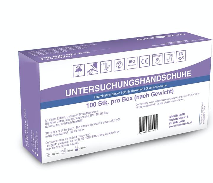 Actual product image MedBrun Nitrile Expert Lavender (S)