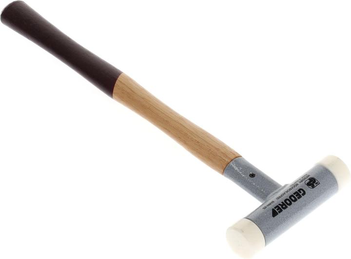 Actual product image Gedore Recoilless soft-face hammer, Ø 25 mm, hickory handle, replaceable polyamide heads (300 g)