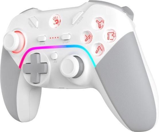 Produktbild A4Tech Bloody GPW70 weiss / Gamepad / PS3 / PC / Switch / Android / 2,4GHz / USB-C (Android, PC, PS3, Switch)