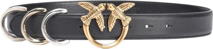 Produktbild Pinko Cobain Schwarzer Leder Gürtel
